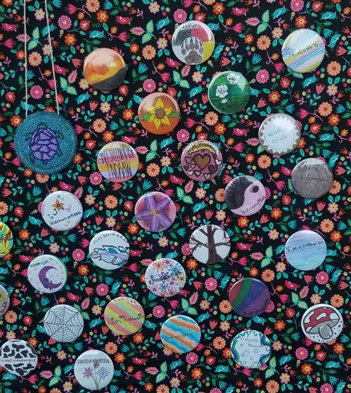 Ojiwemowin Buttons